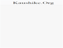 Tablet Screenshot of kaushikc.org